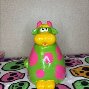 Colorful Cow Ceramic Bank
